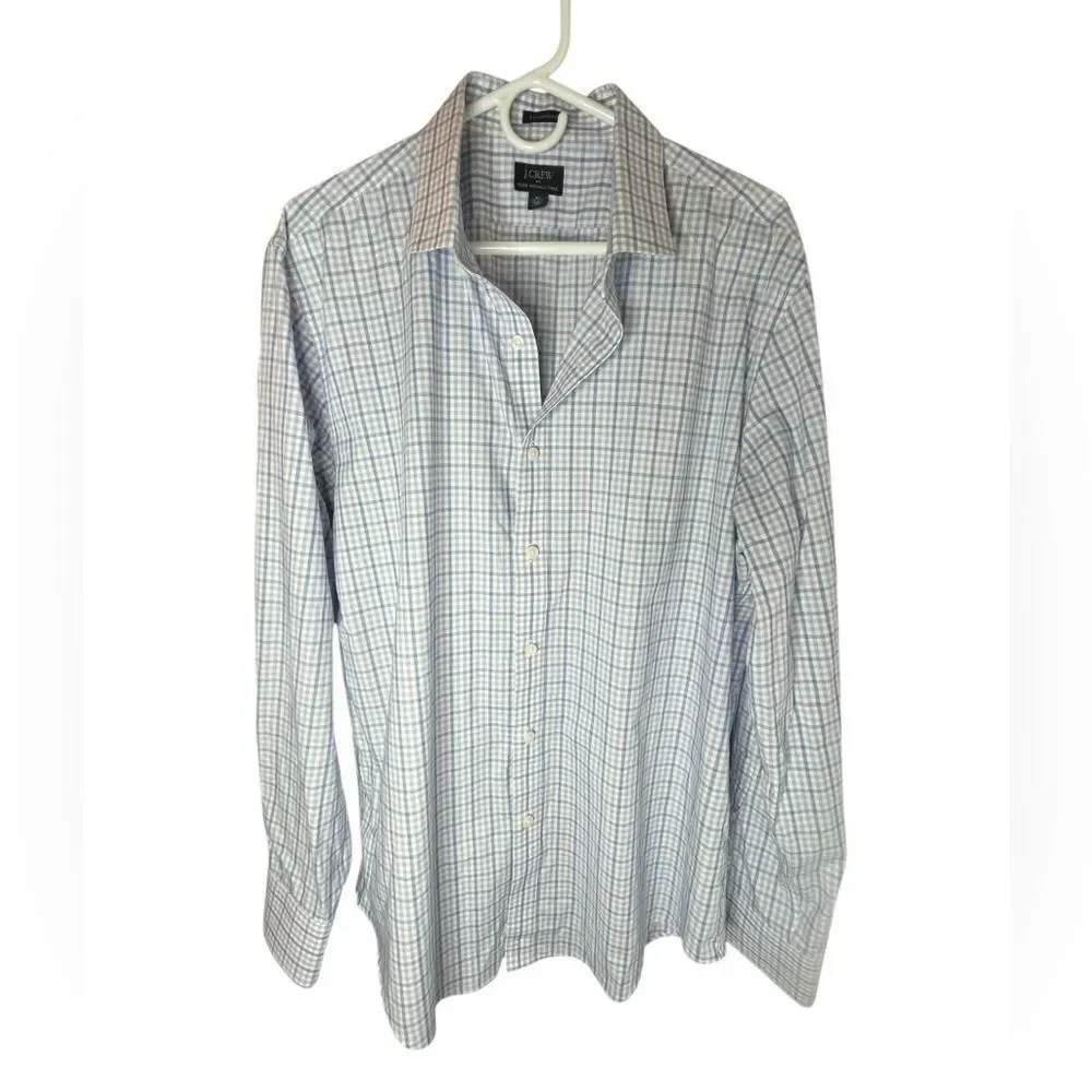 J.CREW THOMPSON FLEX WRINKLE FREE BUTTON UP MENS‎ SIZE XL